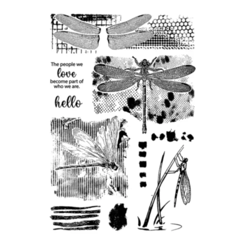 1pc vintage fläckiga bakgrunder transparent gummitätning gör-det-själv-journaldekor scrapbooking album collage hantverk silikon genomskinlig stämpel: Beige