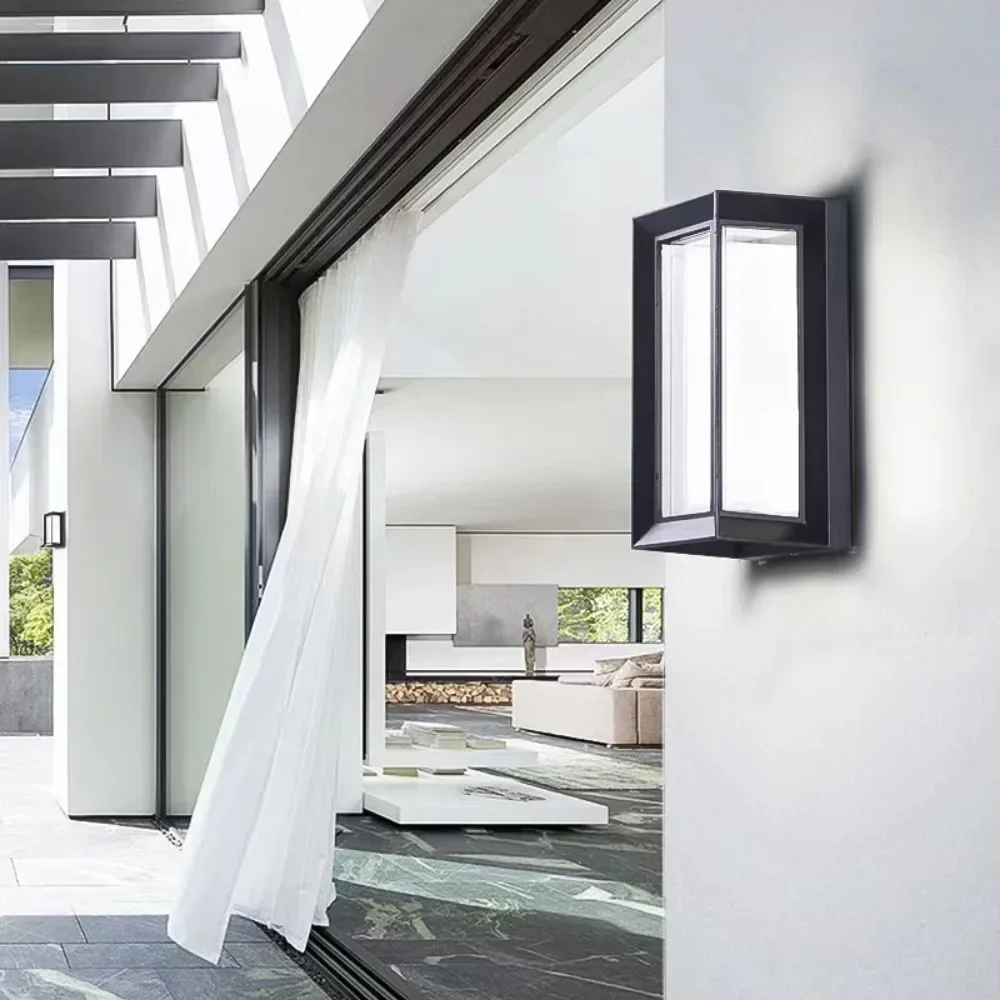 Moderne led-buitenwandlamp Ip65 waterdichte veranda balkon tuin buitenkandelaar verlichting villa terras huisverlichtingsarmaturen