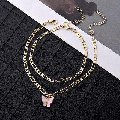 Bohemian Multi-schicht Metall Runde Shell Schmetterling Mond Quer Fisch Halskette Choker Frauen Strand Einfache Halskette Schmuck: 01