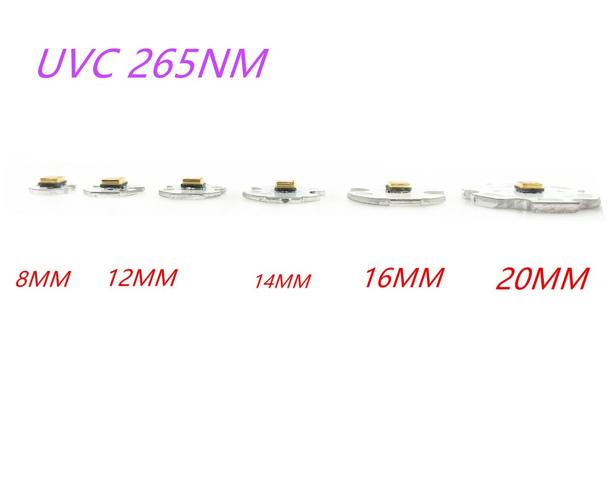 265nm UVC led Chips Deep UV LED 275nm Ultraviolet Emitting Diode+UVC Driver