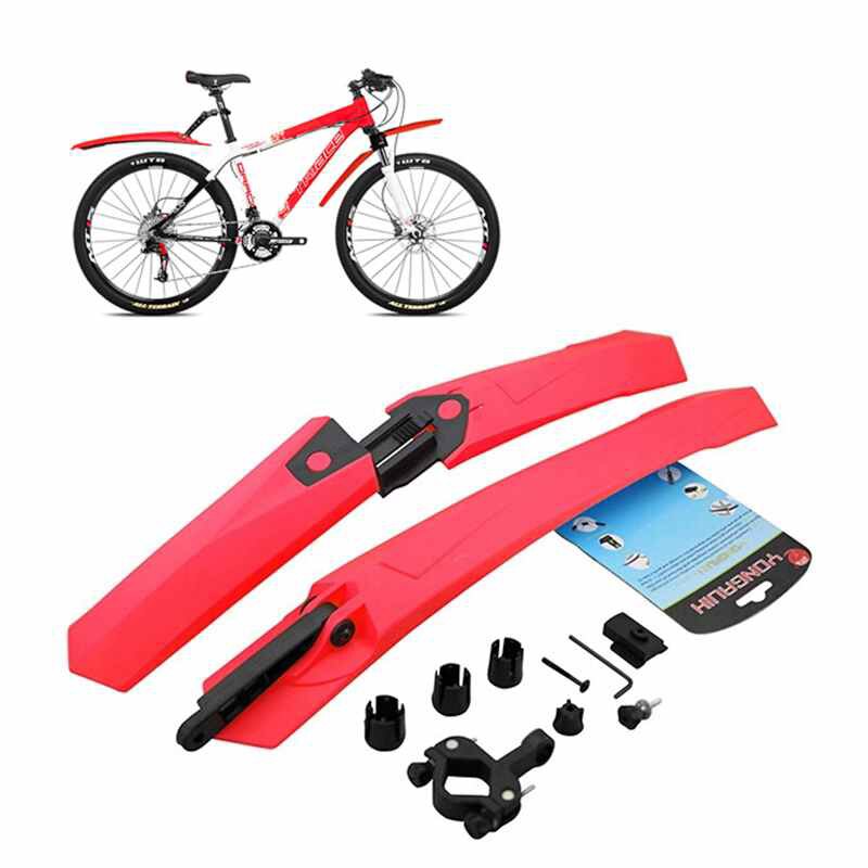 Cycling Mountain Bike Bicycle Front Mudguard + Rear Fender Mud Guard Set MTB Black Green Blue Red White Orange