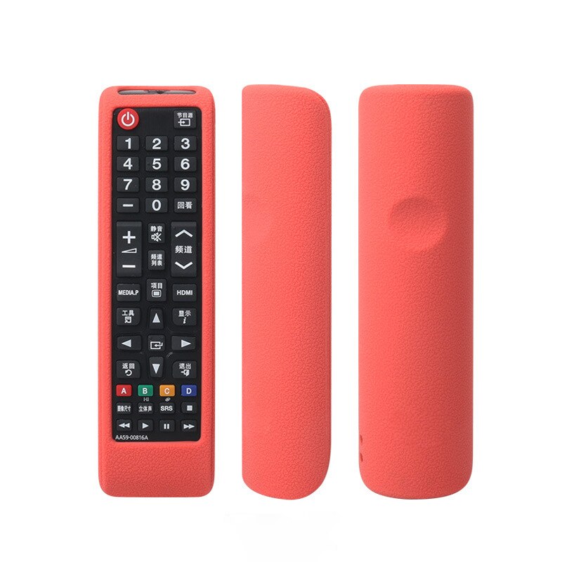 For Samsung Case Tv Aa59 -00816a 00813a 00611a 752a Case Of Control A Distance Of Silicon Transport Remote Protection Control: red