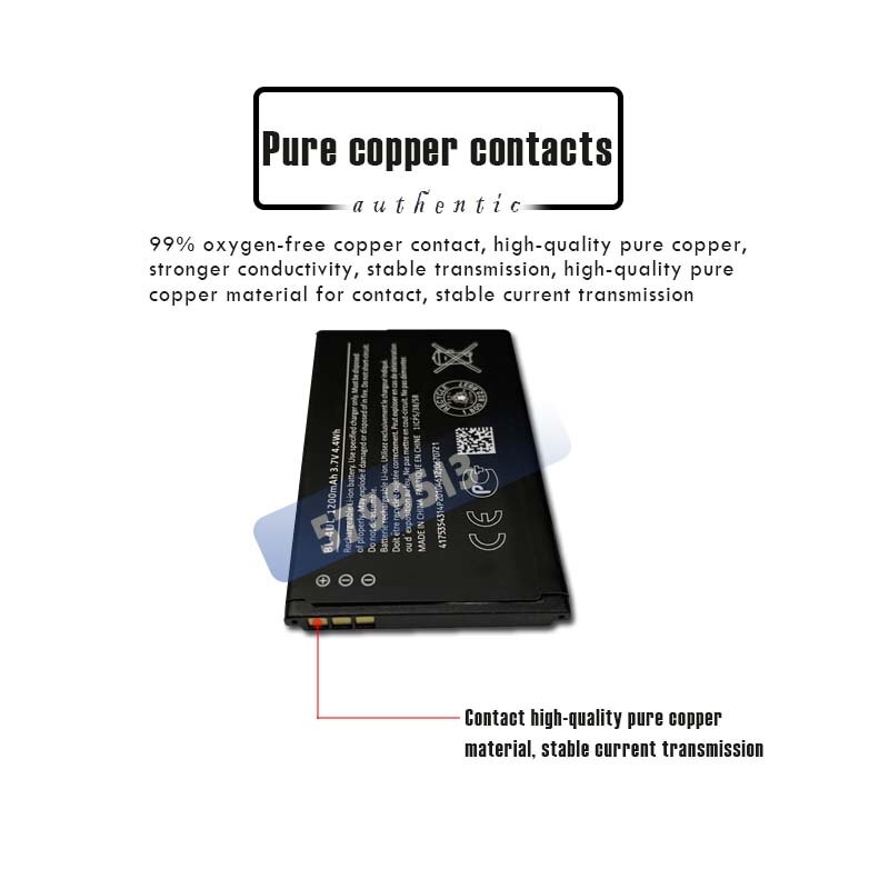 1PC 3.7V 1200mAh BL-4UL BL4UL bateria litowa robić Nokia Asha 225 Asha225 Lumia 225 330 RM-1172 RM-1011 RM-1126 baterii robić telefonów
