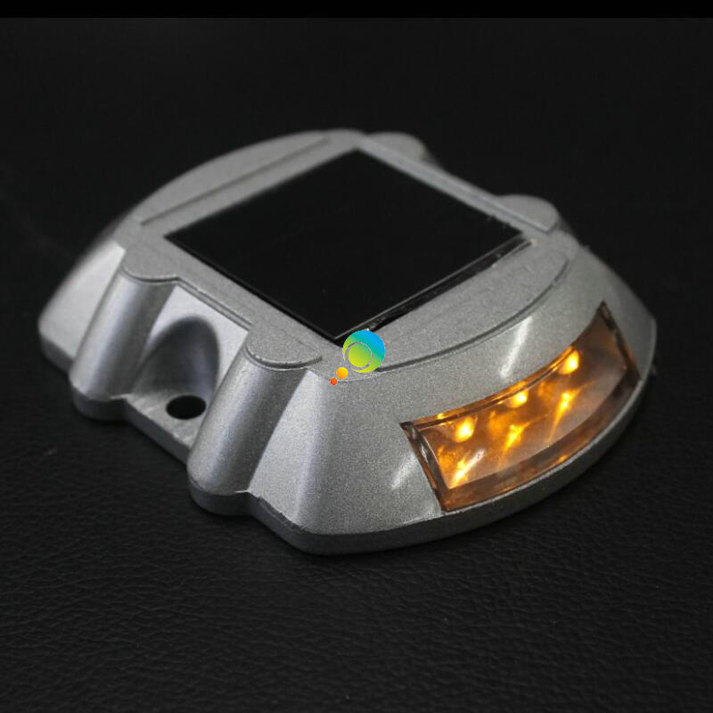 Motorway 3M Reflector Aluminium Yellow LED Deck Dock Pathway Light Cat Eyes Solar Road Stud