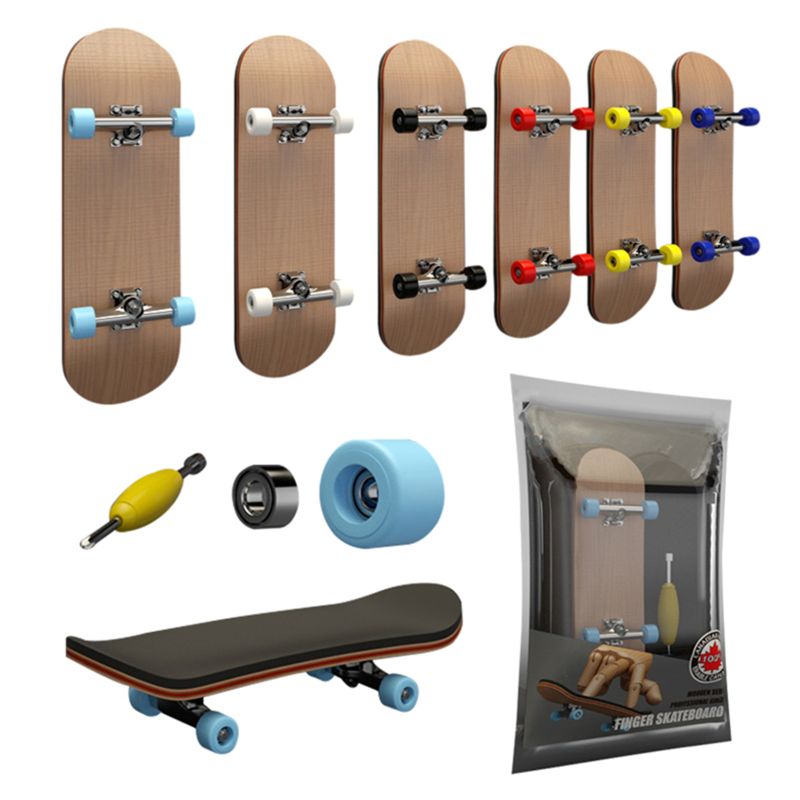 6 Kleuren Professionele Esdoorn Vinger Skateboard Fun Houten Toets Speelgoed Vinger Boord Novelty
