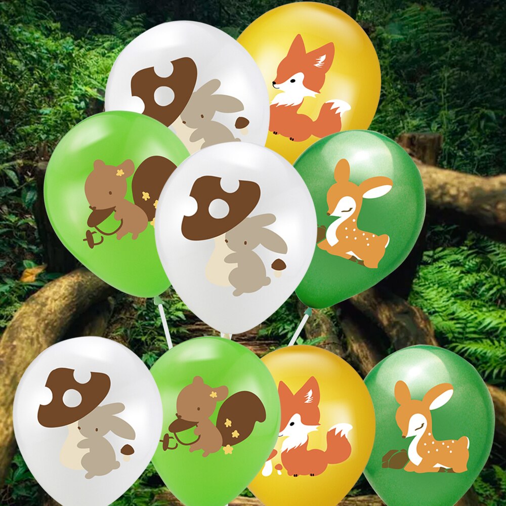 5PCS Kids Birthday Party Ballons Baby Shower Decorations Animal Latex Balloons for Children's Day Christmas Decorations Supply