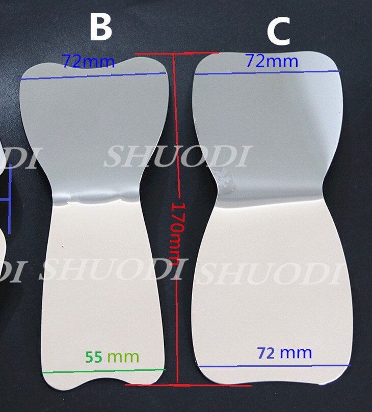 3 pièces/2 pièces ensemble dentaire orthodontique dents blanchissant photographique miroir réflecteur miroir Double face Instrument outil