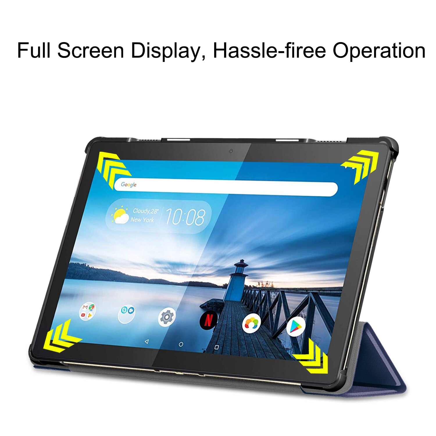 Für Lenovo Tab M10 TB-X605F TB-X605L TB-X505F Auto Schlaf/aufwachen fallen mit Alexa Anzeige Leder Für Lenovo Tab M10 Tablette Abdeckung