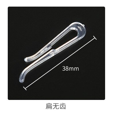 1000 pezzi di plastica trasparente clip trasparente calze multifunzione clip di stoffa molletta dentata per camicia reggiseno scontrino calzino pantaloni: A 38mm  1000pezzi