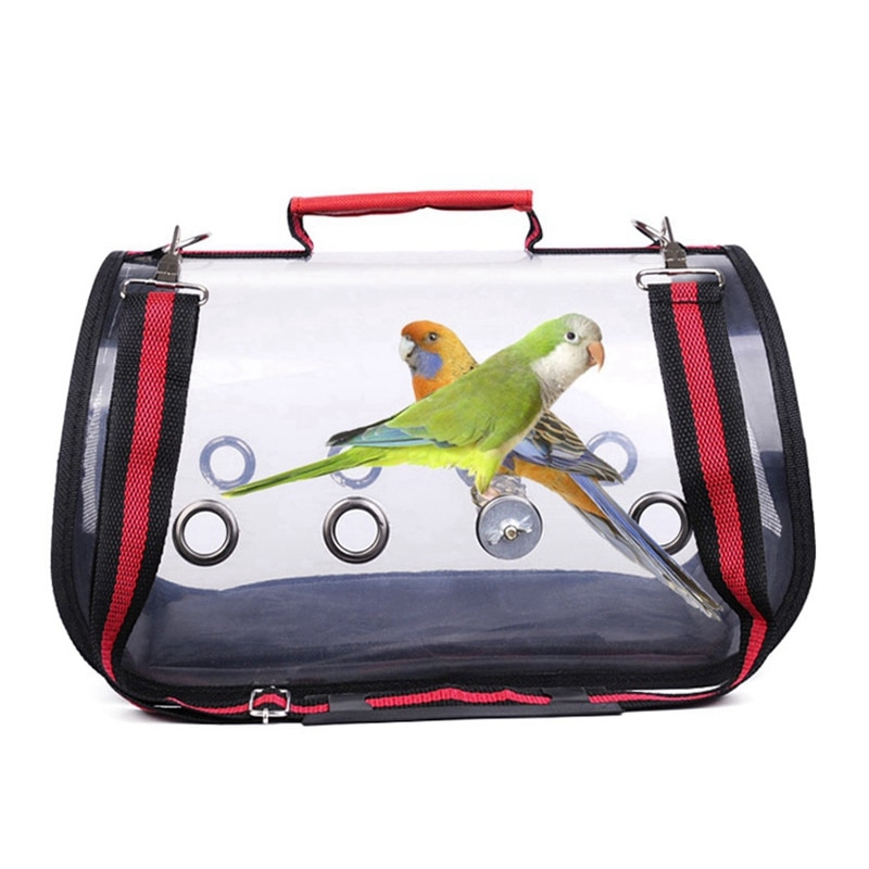 Cage de Transport d'oiseaux en plein air oiseau transporteur de voyage respirant espace perroquet sortir sac à dos sac à oiseaux multifonctionnel