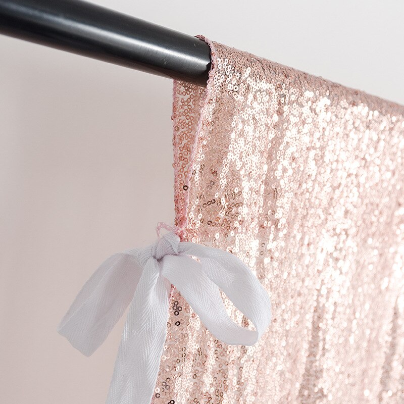 Kit de cortina para festa de casamento com lantejoulas e paetês-24x118 embutidos