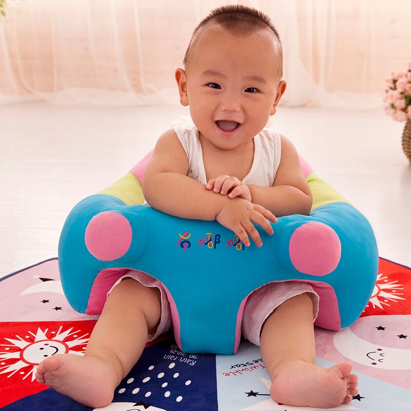 Draagbare Babyzitje Alleen Cover Geen Vullen Cartoon Baby Peuter Stoel Zitten Kinderen Wasbare Nest Bladerdeeg Bean Bag Bank Huid