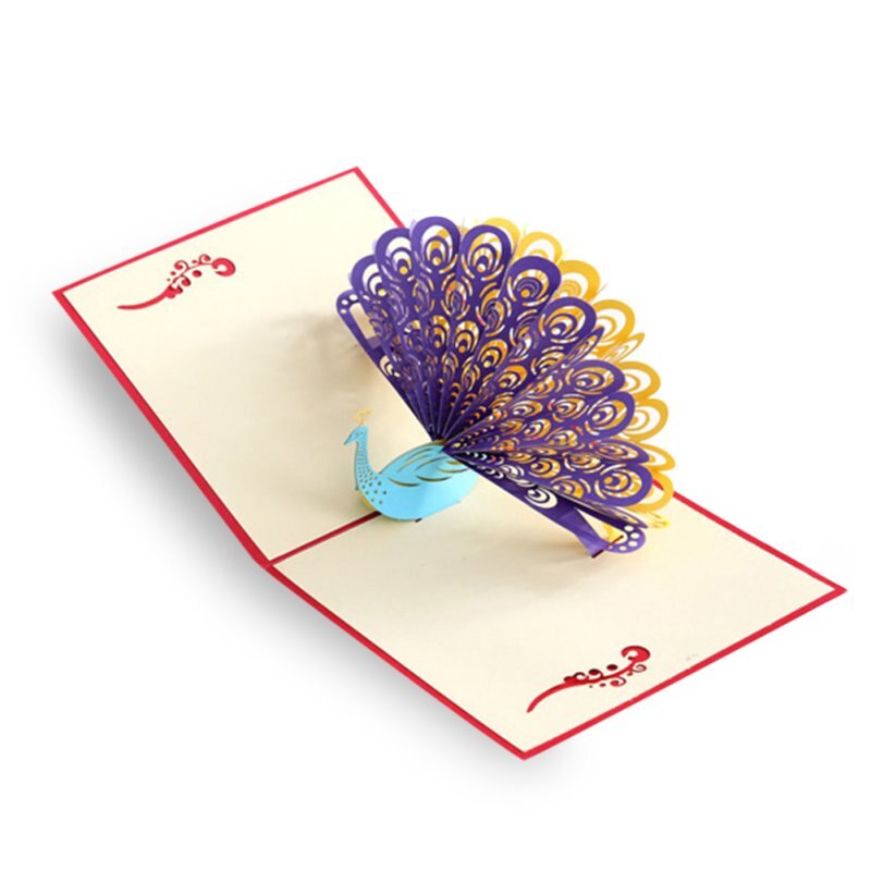 3D Pop-Up Cards Birthday Card Romantic Valentine's Day Wedding Card Birthday Cake Greeting Card Year Postcard Card #: G