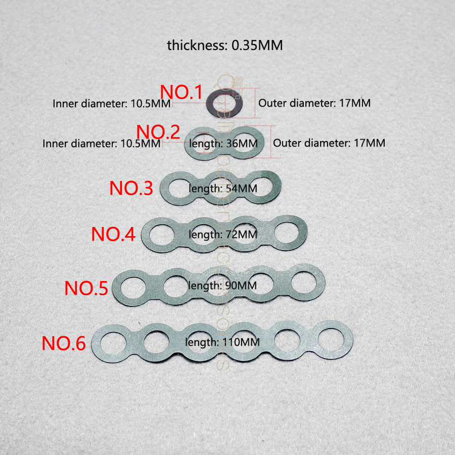 3 and 18650 lithium battery pack Insulation gasket meson 6 and series hollow flat head positive pole pad Insulation gasket