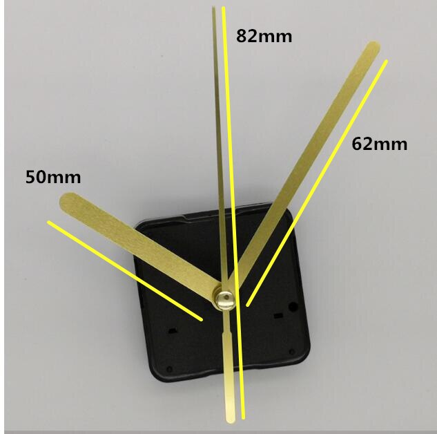 10pcs Gold hands Wall Clock Replacement Parts Hands DIY Wall Quartz Clock Movement Mechanism Repair Tool Kit/Set with hook