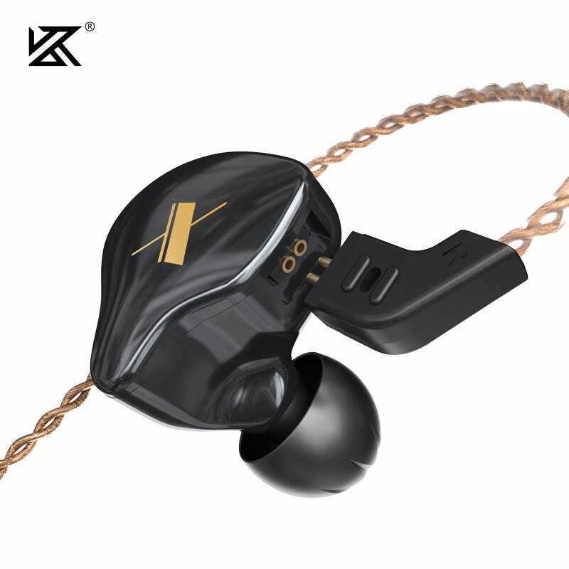 KZ EDX wired Earphones with mic headset gamer micro earpiece sports earbuds active noise cancelling earbuds bass speaker for zs3