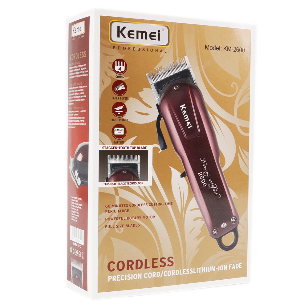 Kemei Barber Clippers Hair Trimmer Powerful Hair Clipper Electric Hair Shaver Machine Beard Electric Razor Trimmer