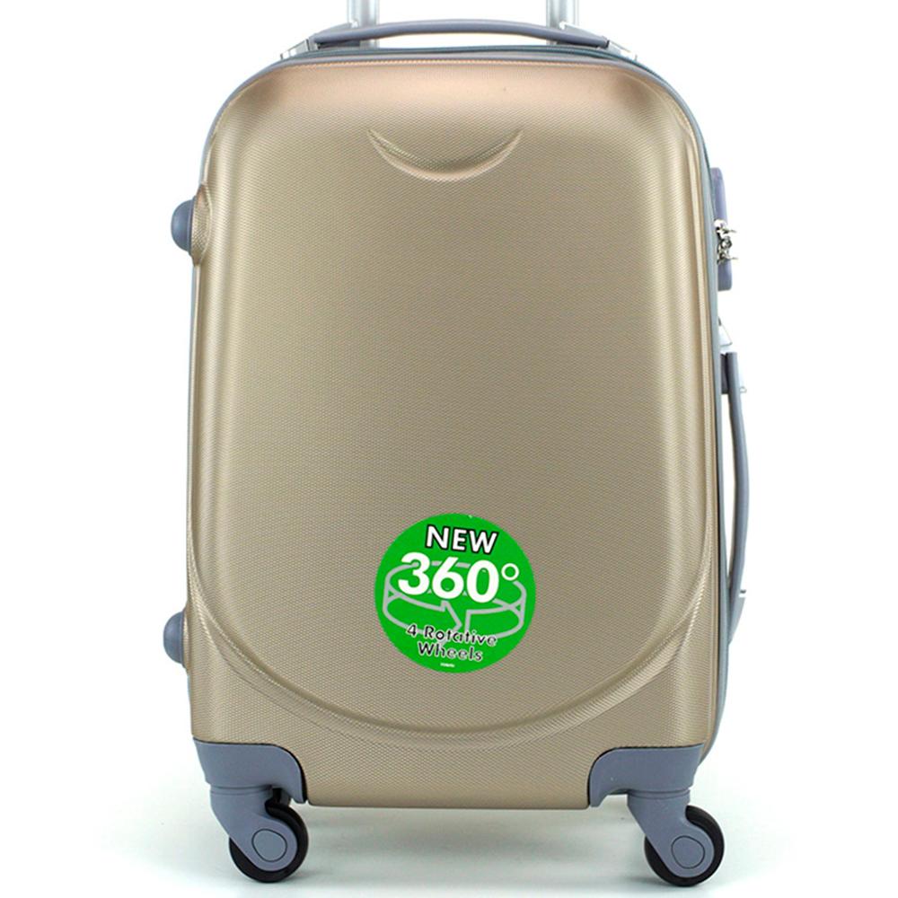 Maleta de viaje mediana rigida 4 ruedas 360grados giratorias 65cmX40cmX25cm: Dorado