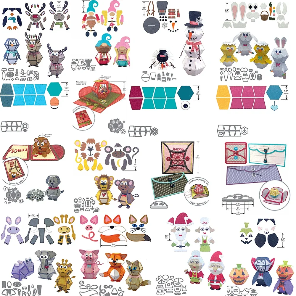 Troqueles de corte de Metal con bolas emergentes y accesorios, troquelados en relieve en 2025, para hacer tarjetas DIY, suministros para manualidades de álbumes de recortes