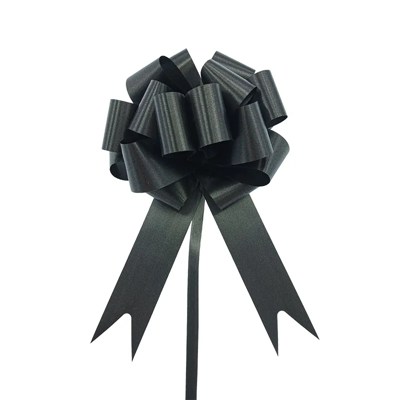 30 stuks kerstslinger bloemlint bruiloft geschenkdoos verpakking lint stereoscopische bolvormige hand getrokken bloem: Deep Blue