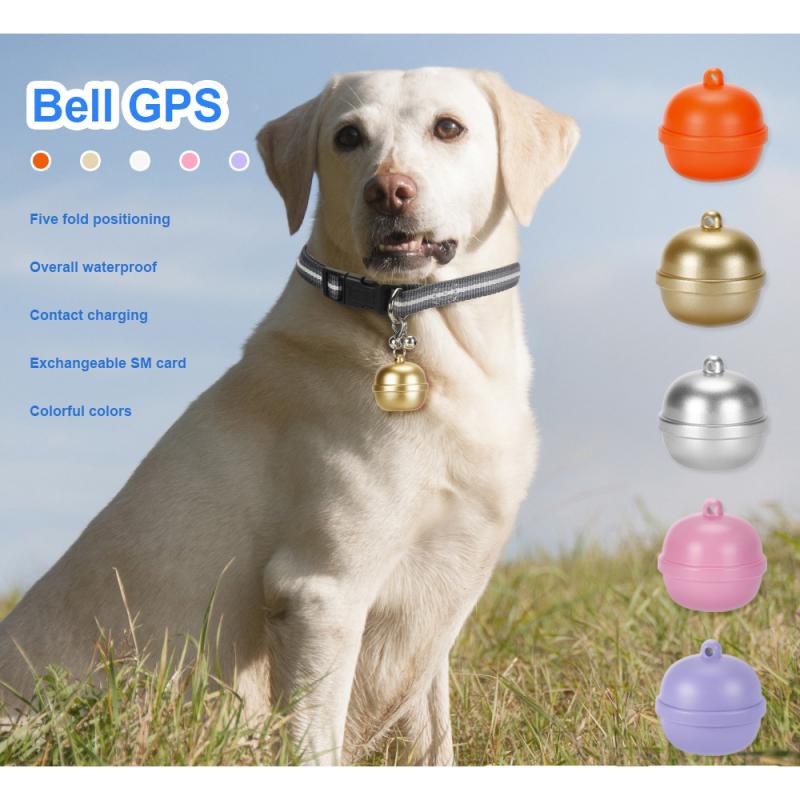 Intelligent pet bell GPS locator dog and cat anti loss device IP67 waterproof electronic fence positioning collar Pet GPS