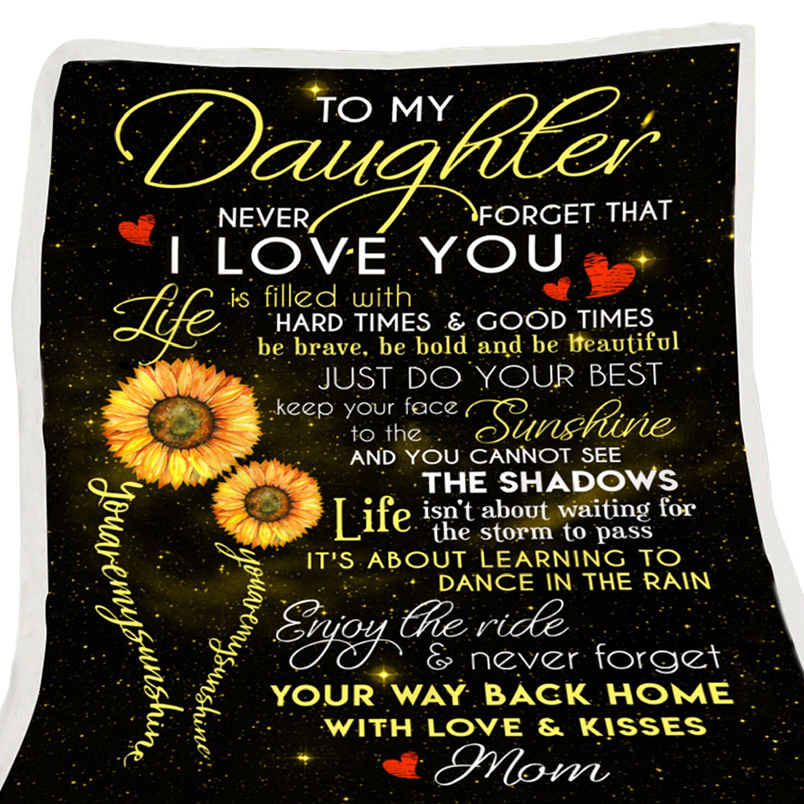 Sleeping Living Room Throw Blanket Envelope Print Winter Bedroom Washable Birthday With Inspirational Message Cozy Warm