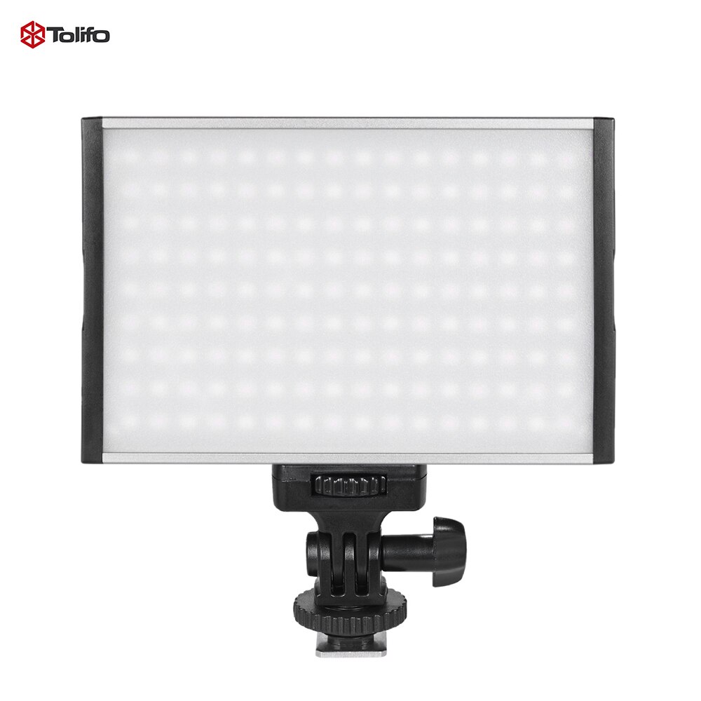 Tolifo PT-15B Pro Ultra-dunne Bi-kleur 3200 K-5600 K 144 pcs LED Licht Fill- in Op-camera Panel Lamp voor Canon Nikon Sony DSLR