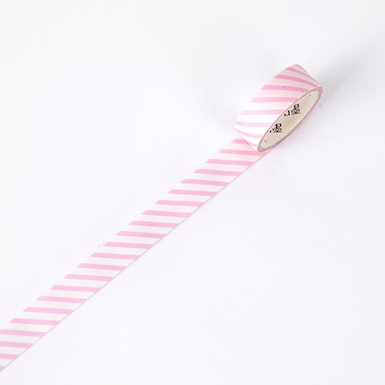 1 Pcs Washi Masking Tapes Diagonaal Check Serie Decoratieve Adhesive Scrapbooking Diy Papier Japanse Stickers 3 M: xinyue