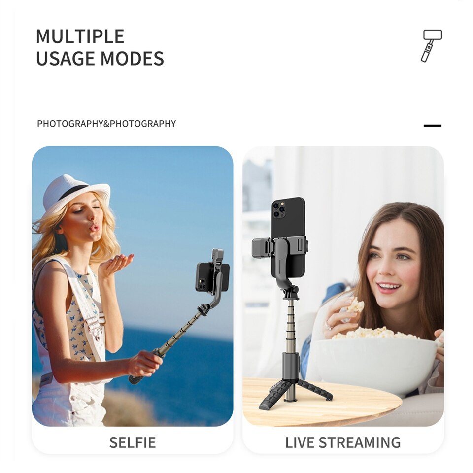 FANGTUOSI 152mm Mini Wireless bluetooth selfie stick Foldable mini tripod With Fill Light 360° Rotation Phone Stand Holder