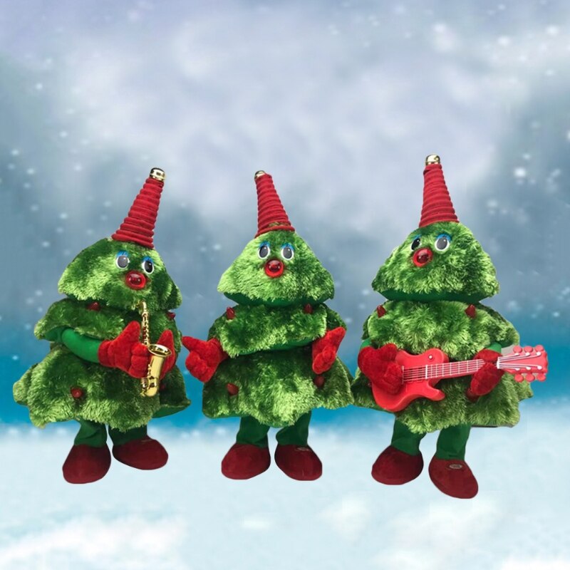 Christmas Santa Claus Musical Singing Dancing Moving Glowing Electric Toy M89C