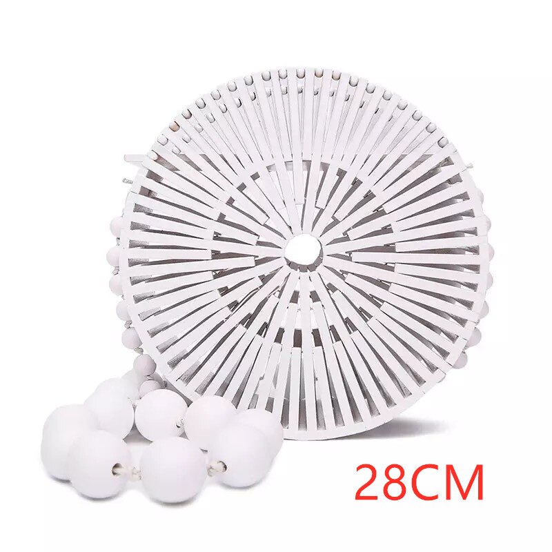 Borse a tracolla nuove da donna borsa a tracolla regalo in bambù intrecciata a mano borsa da spiaggia in bambù per il tempo libero borsa diagonale intrecciata rotonda creativa