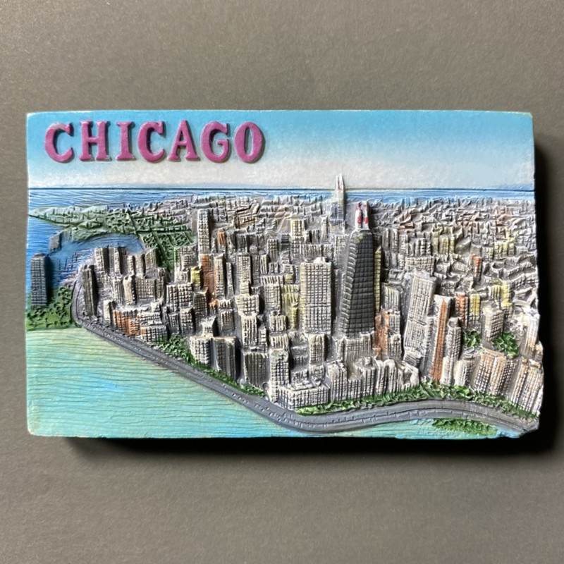 North America USA York Florida Las Vegas San Francisco Chicago Fridge Magnets Tourism Souvenir Refrigerator Magnetic