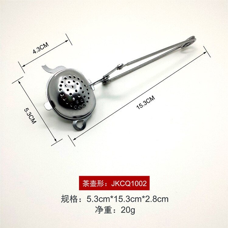 Håndholdt måne tekanne hjerte te infuser rustfritt stål sfære netting sil kaffe urte krydder filter diffuser te ball 4pc/ lot: B