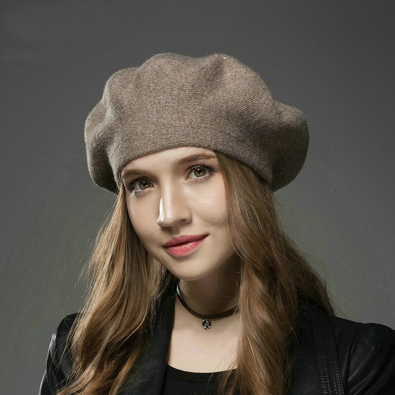 Vintage Winter Wool Berets Women Solid Drilling Octagonal Hat Artist Ladies Berets High Street Headwear Korea Style Cap