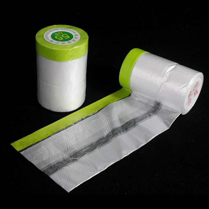2pcs Furniture Spray Paint Masking Film Green Self-adhesive Spraying Protective Paper Cars Decoration Varnish Shadowing Tapes: 280cmx15m