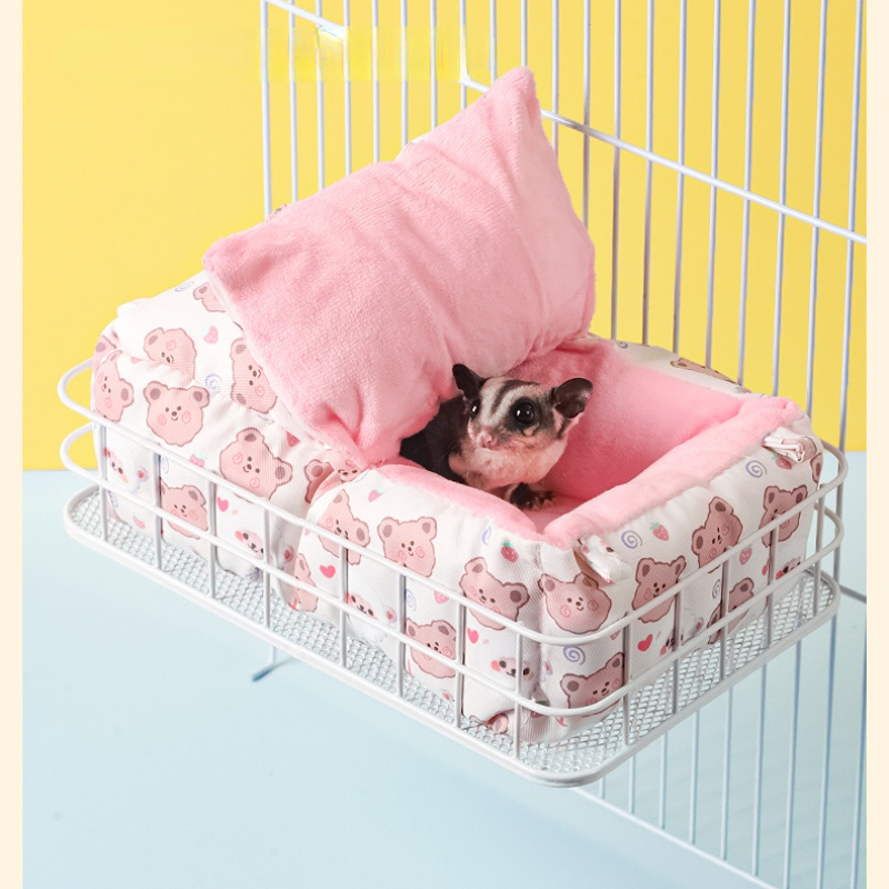 Jaula para ratas, accesorios de plataforma, repisa colgante para ratas, hamaca de hurón de Metal, jaula para ardillas, cama, hábitat de animales pequeños, hámster, planeador de azúcar