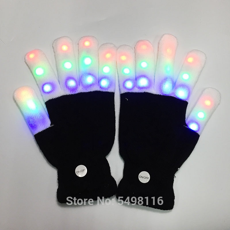 Festival Party led lights gloves magic gloves flashing gloves for kids and adults