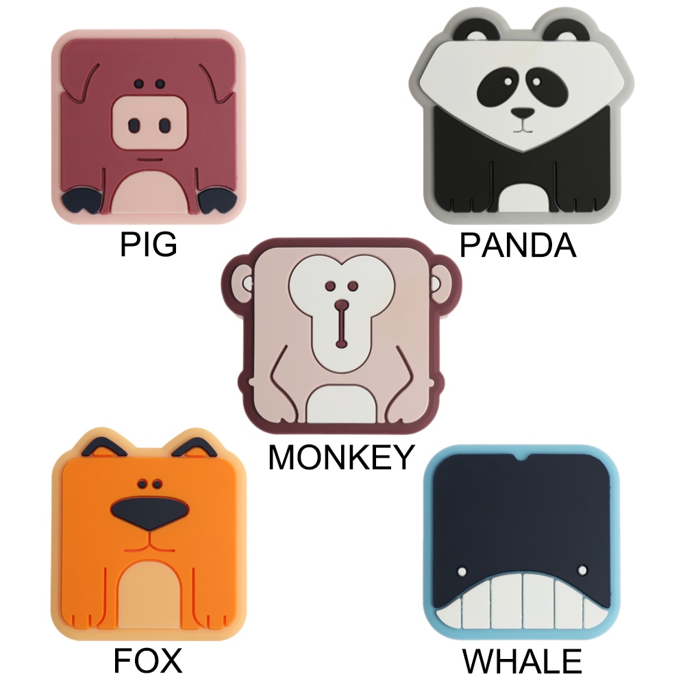 Anti-collision Stickers Pad Cartoon Wall Back Door Handle Stopper Door Lock Mute Shock Rubber Pad Child Safety Handle Bumper