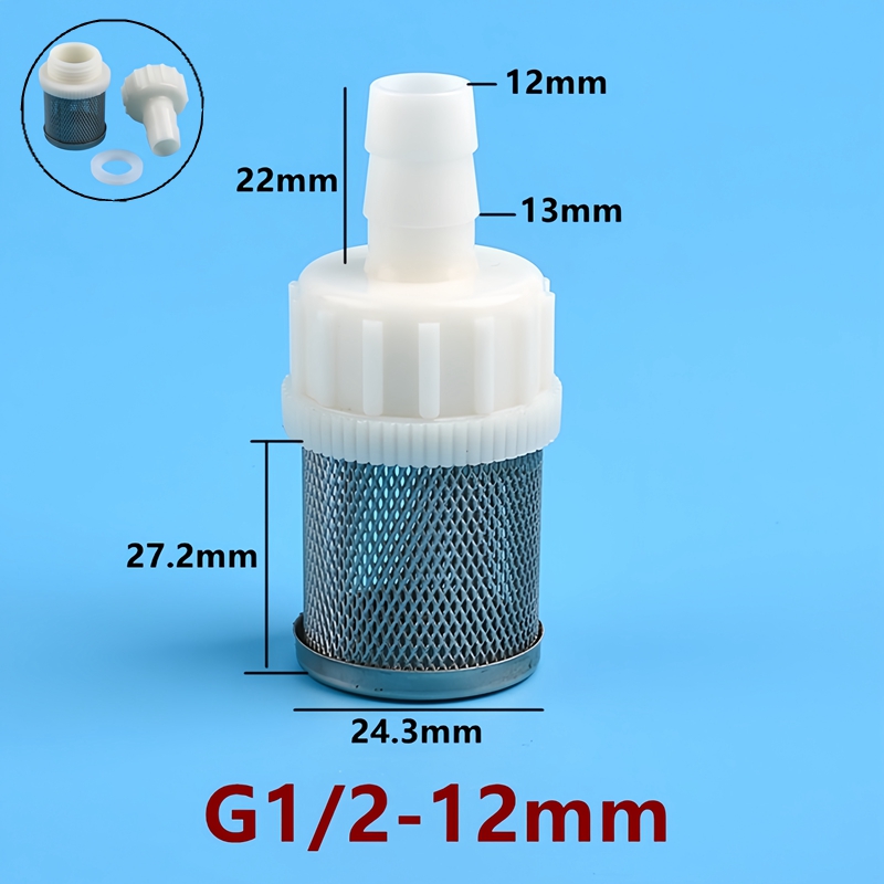 G1/2 4 ~ 20mm slangefilter dryppvanning industri landbruk vann rustfritt stål nettfilter vannpumpe innløpsfilter