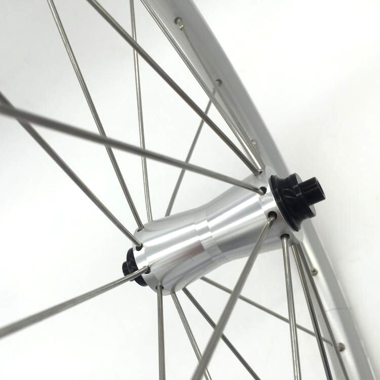 Bicycle hub 74mm Straight Pull Front Hub 20H for Brompton bike: silver