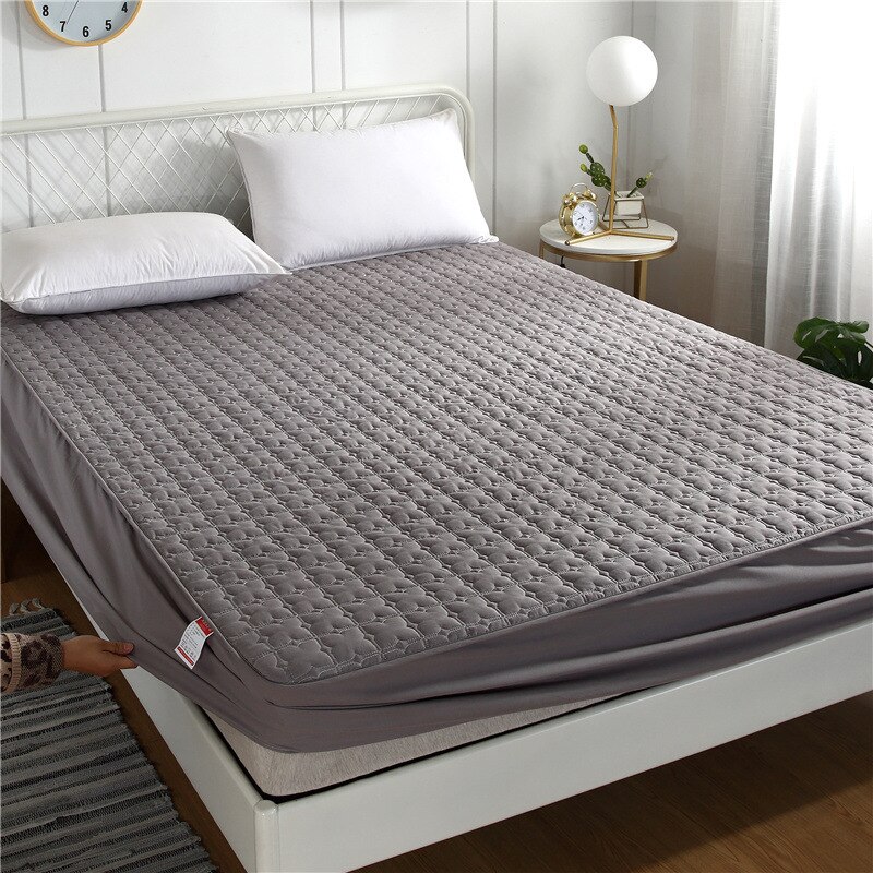 Bed Cover Stevige Waterdichte Matrasbeschermer Met Elastische Band Schuren Ademend Beddengoed Bed Matrashoes Anti-Mijt & Wasbaar