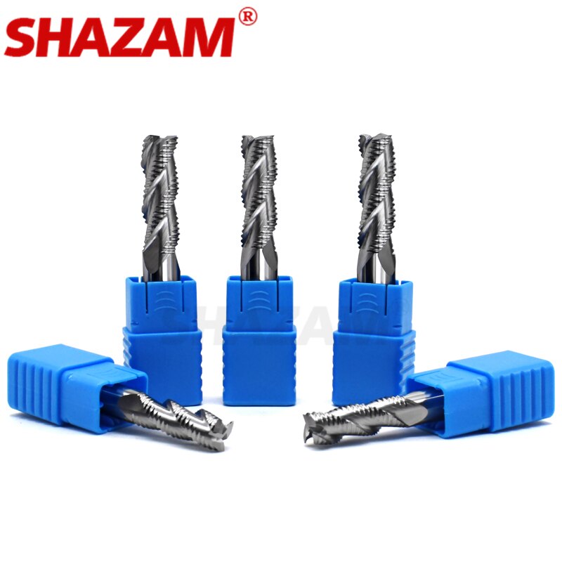 SHAZAM – fraise en Aluminium, outil en acier au tungstène, revêtement en alliage, 3 lames, pour la découpe à la Machine