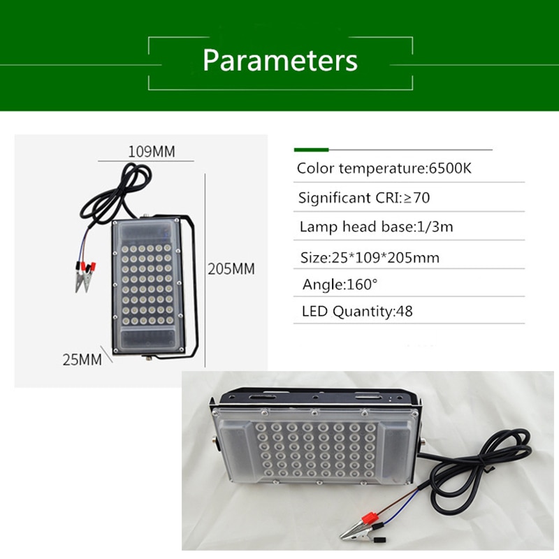 Lámpara LED de tungsteno de yodo de 12V CC 50w lámpara de proyección led impermeable de ingeniería al aire libre focos LED
