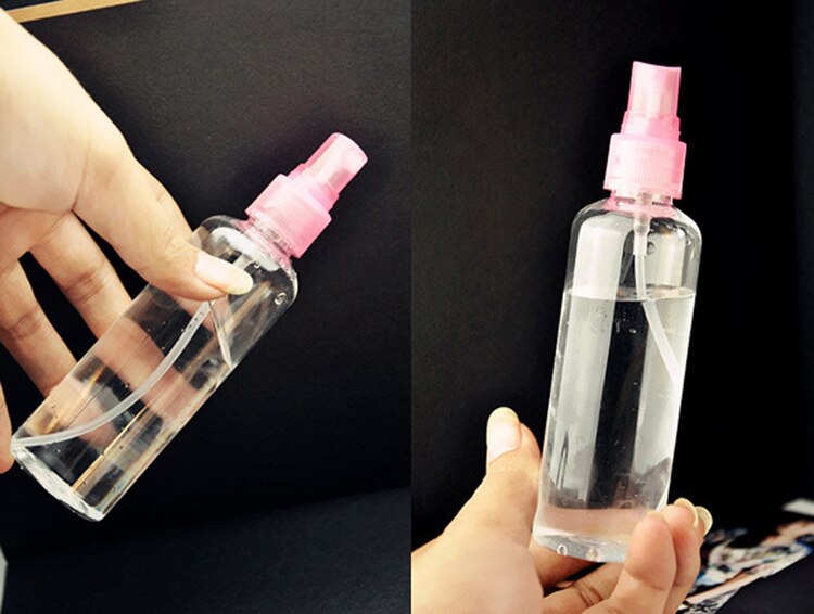 100Ml Kleur Willekeurige Lege Plastic Nuttig Parfum Transparant Verstuiver Spray Fles Hervulbare Gekleurde Transparante Spray