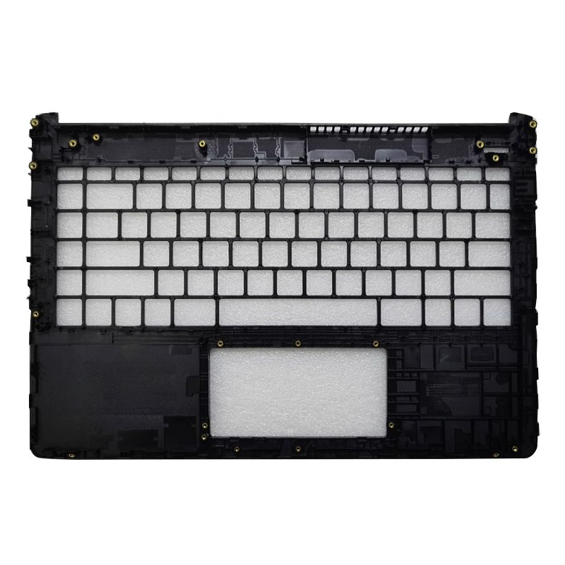 Housings for HP 14-DQ FQ 14S-DR 14S-FR TPN-Q221 Laptop Keyboard Palmrest Topcases Upper Bottom Cover Replacement Spare Parts: black