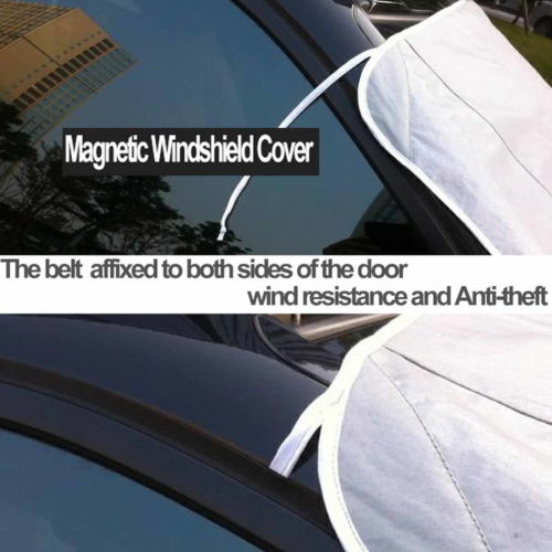Car Windshield Cover Snow Ice Frost Protector Tarp 5 Powerful Magnetic