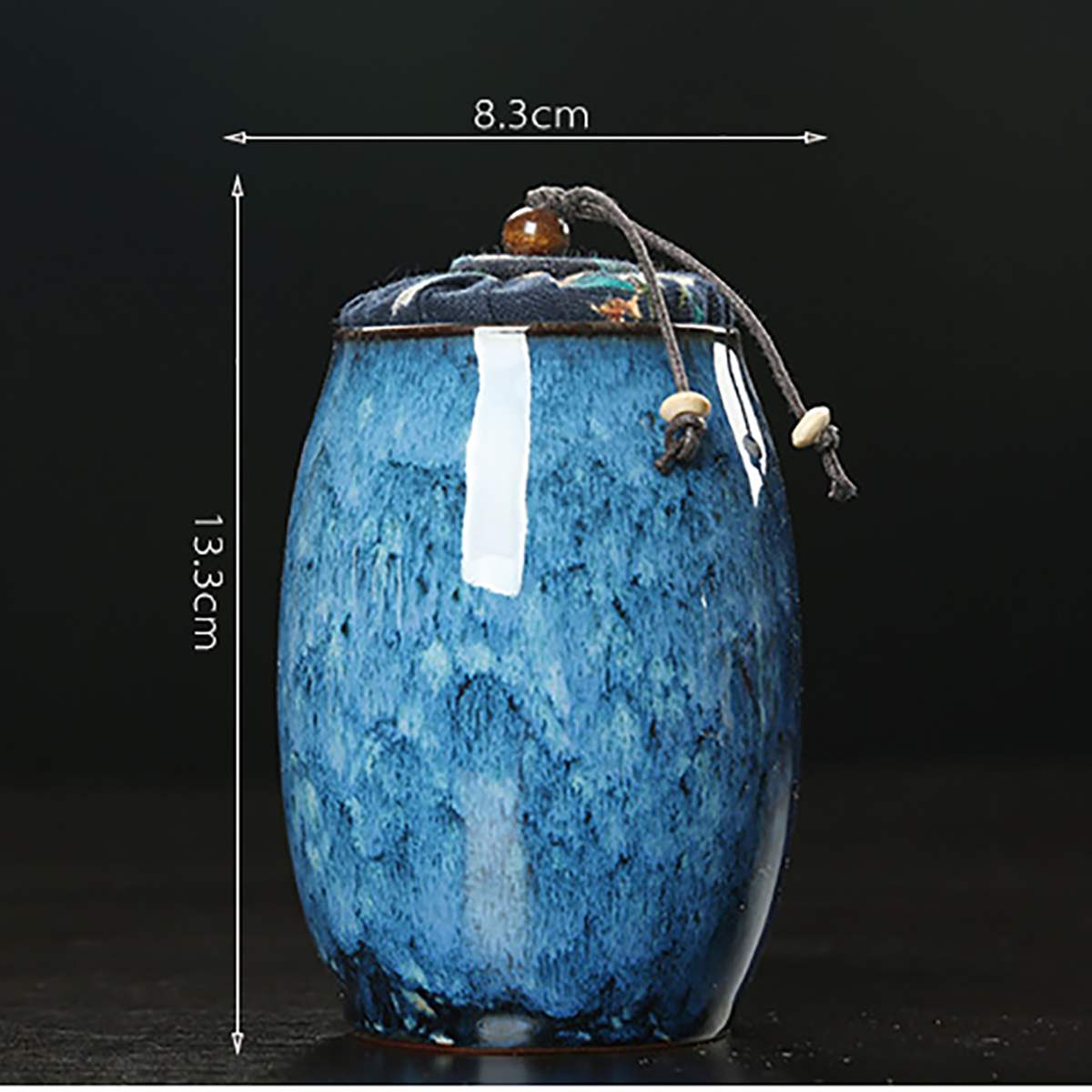 Keramisk kæledyrs kremering urn begravelse souvenir kæledyr hund kat kremering urne fuglemus aske kæledyr urn kæledyr hukommelse 6 * 13.3cm/300ml