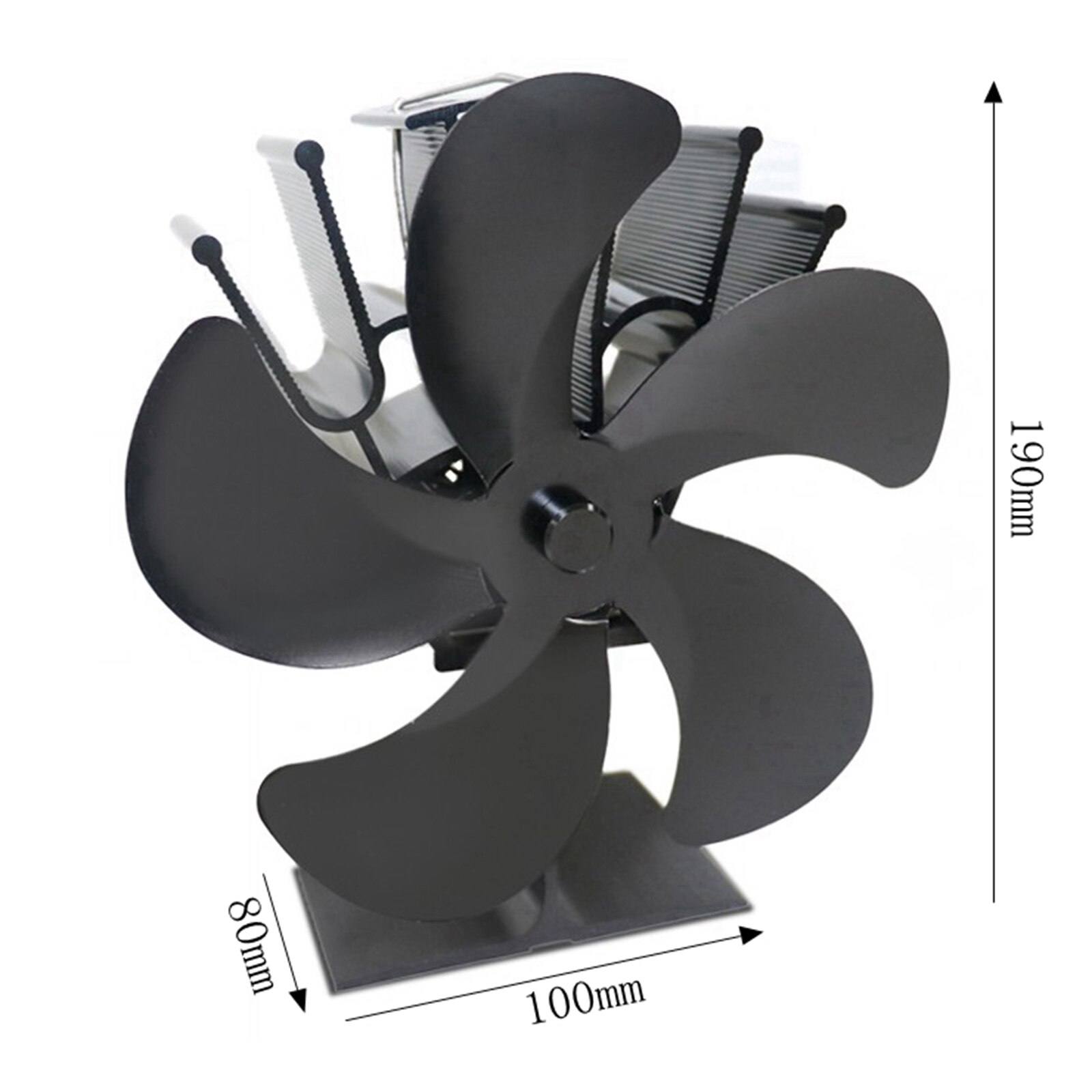 Houtkachel Haard Ventilator Warmte Aangedreven Kachel Ventilator Kleine Houtkachel Voor Gas Hout Log Kachels Thuis Efficiënte Warmte distributio