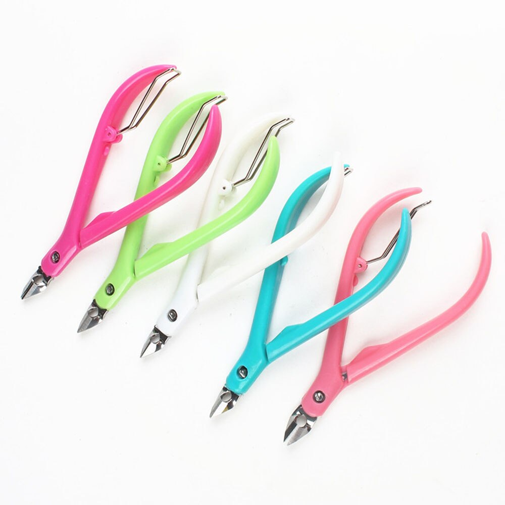 Kvinnor nagelband pusher pincett cutter nipper clipper död hud remover manikyr konst verktyg pedikyr trimmer sax