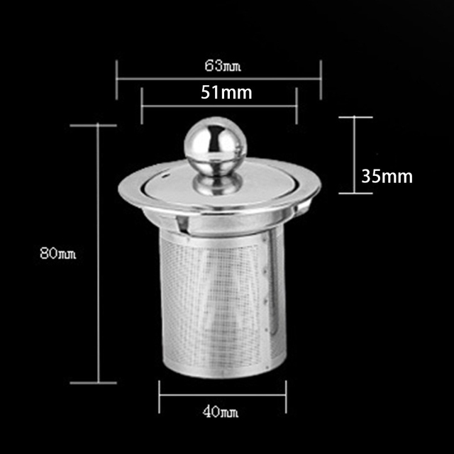 1* Tea Strainer Stainless Steel Tea Drain Filter H... – Grandado